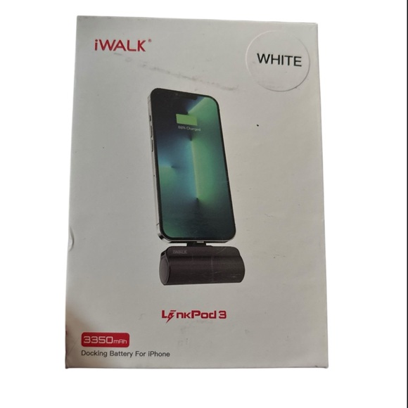 iWALK LinkPod 3 Portable iPhone Charger – 3350mAh White, New - Picture 1 of 3